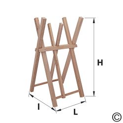 Cavalletto taglialegna modello grande tre piedi